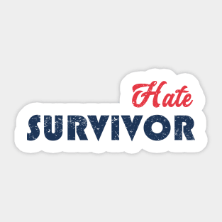 Hate Survivor Text Sticker